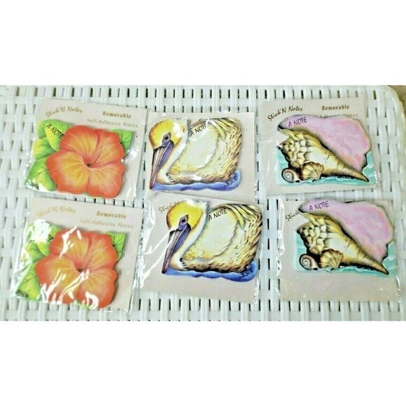 Stick'N Notes self-adhesive notes set of 6 packs, 3 different designes New - Picture 1 of 2